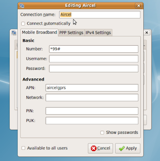 aircel gprs settings