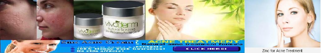 Zinc acne cream: solution to wrinkles and aging 
