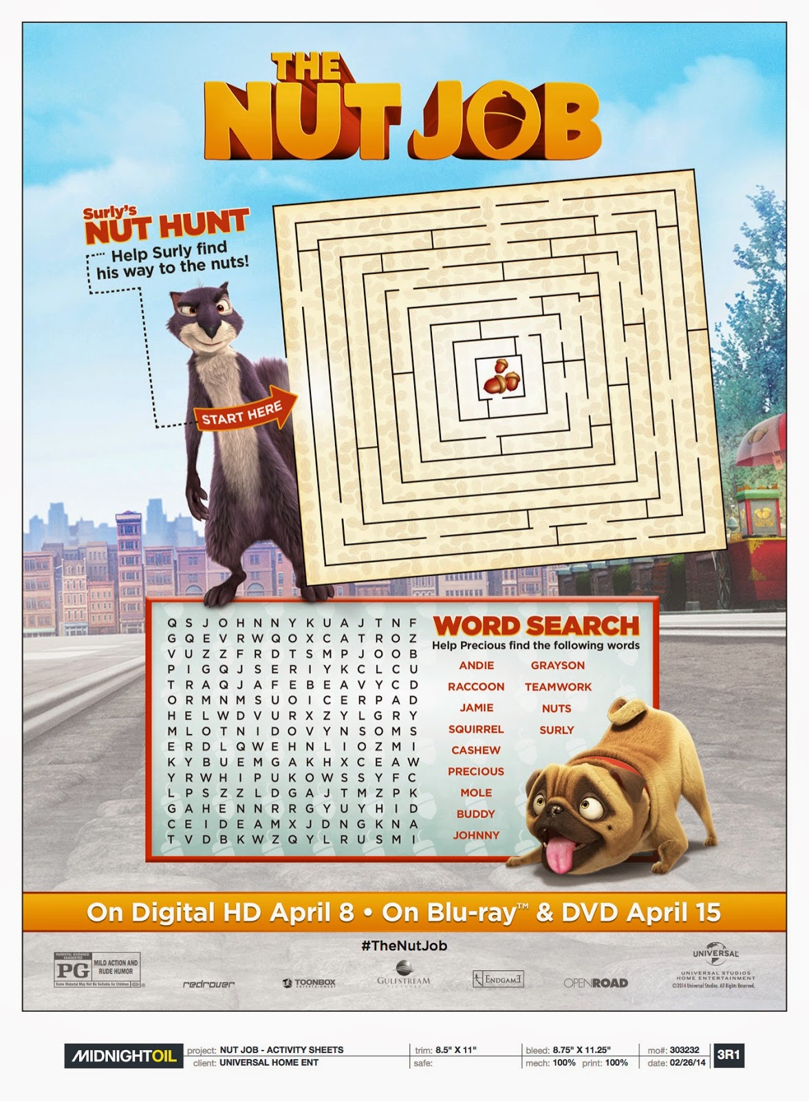 Chiil Mama Win The Nut Job Blu Ray Combo Check Out Squirrels In Pop Culture Printable Fun Giveaway Thenutjob