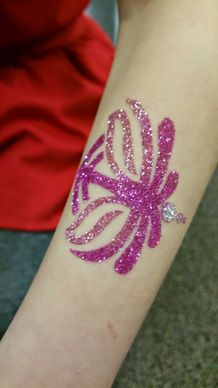 Lotus Glitter Tattoo