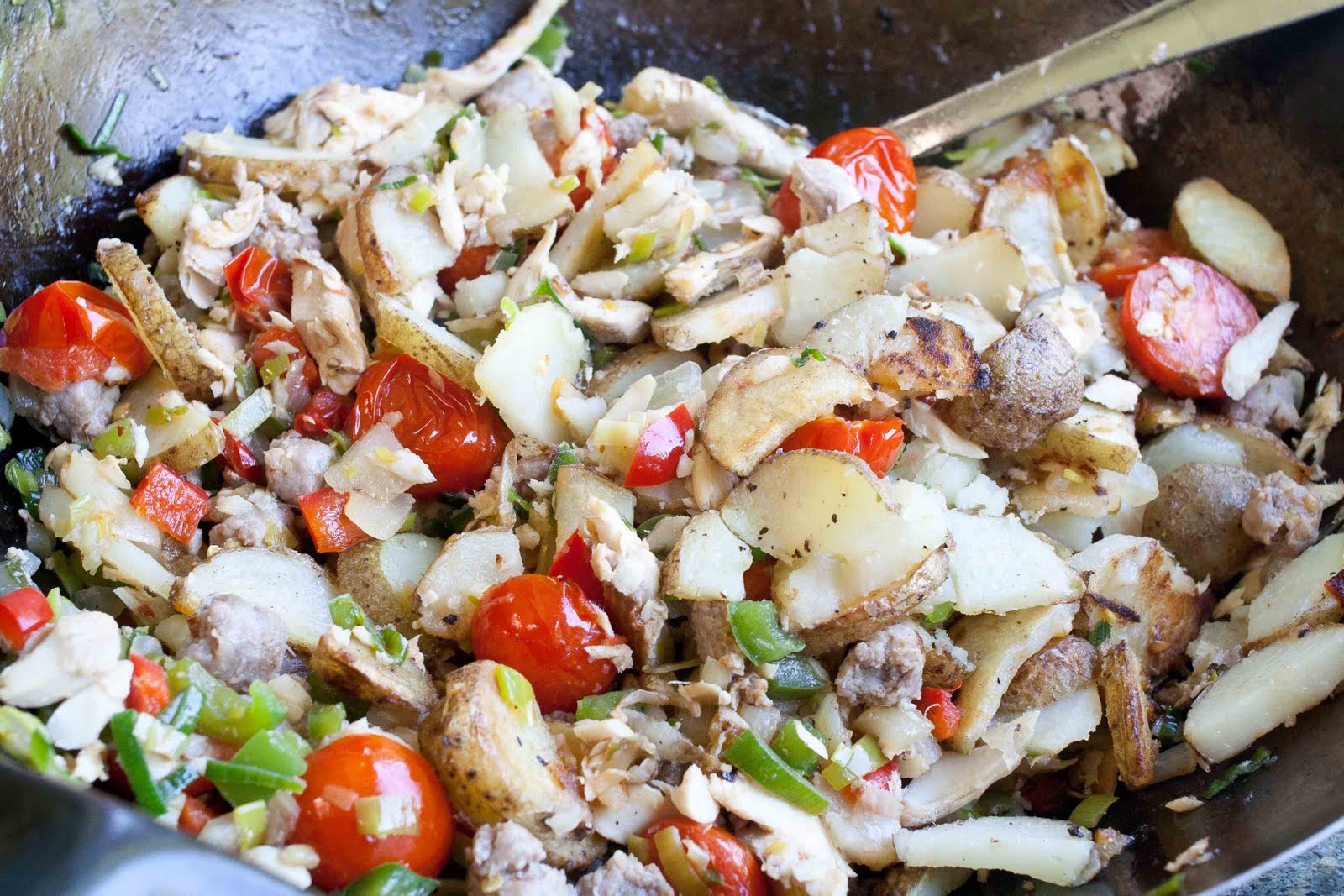 FOODjimoto Trout Hash with Leeks & Dill