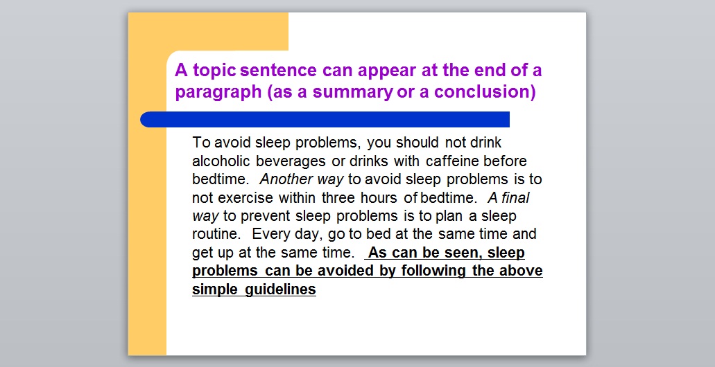 Fighting for BEL 311: TOPIC SENTENCE AND IMPLIED MAIN IDEAS