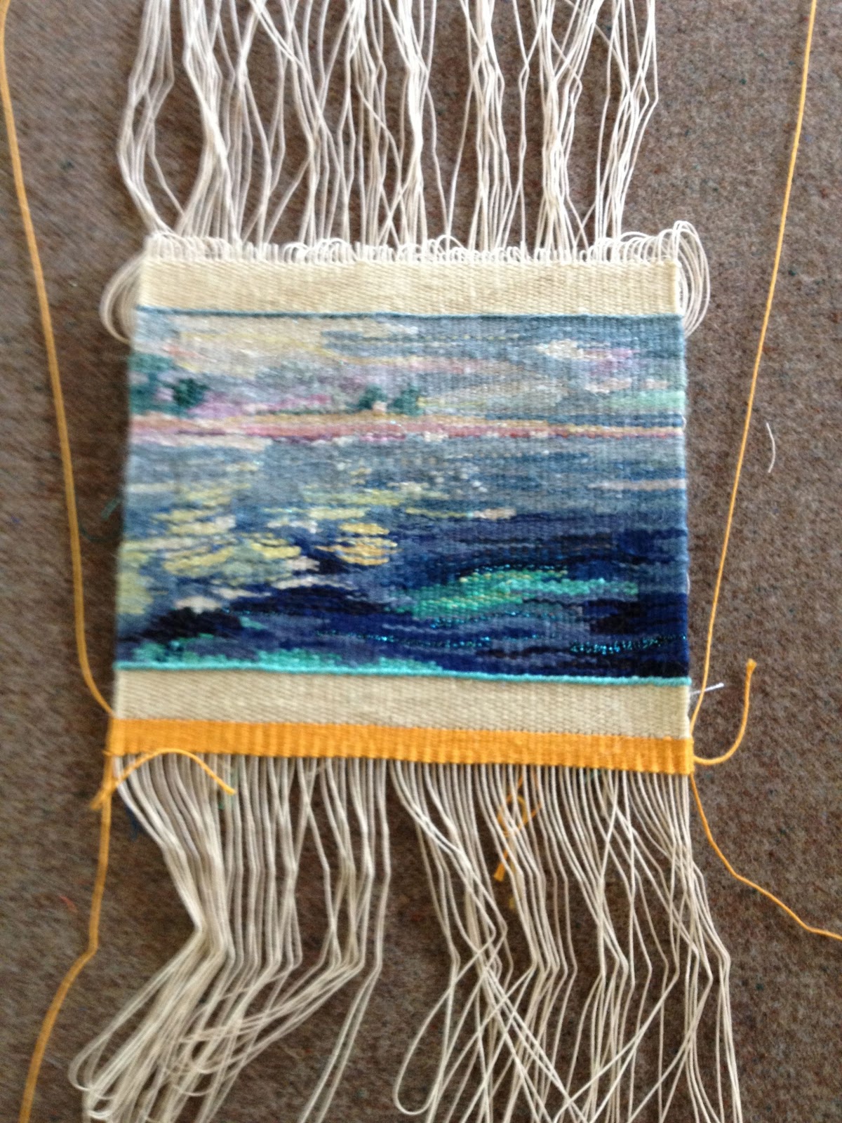 J Meetze Threads Finishing a Small Tapestry