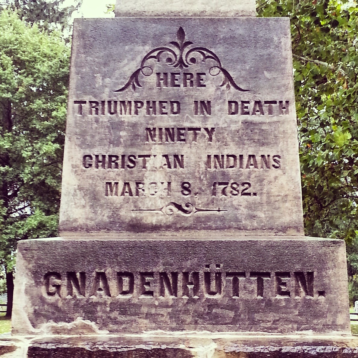 History in Stone Massacre at Gnadenhutten