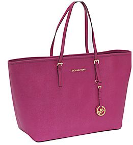 MICHAEL Michael Kors Large or Medium Jet Set Saffiano Travel Tote