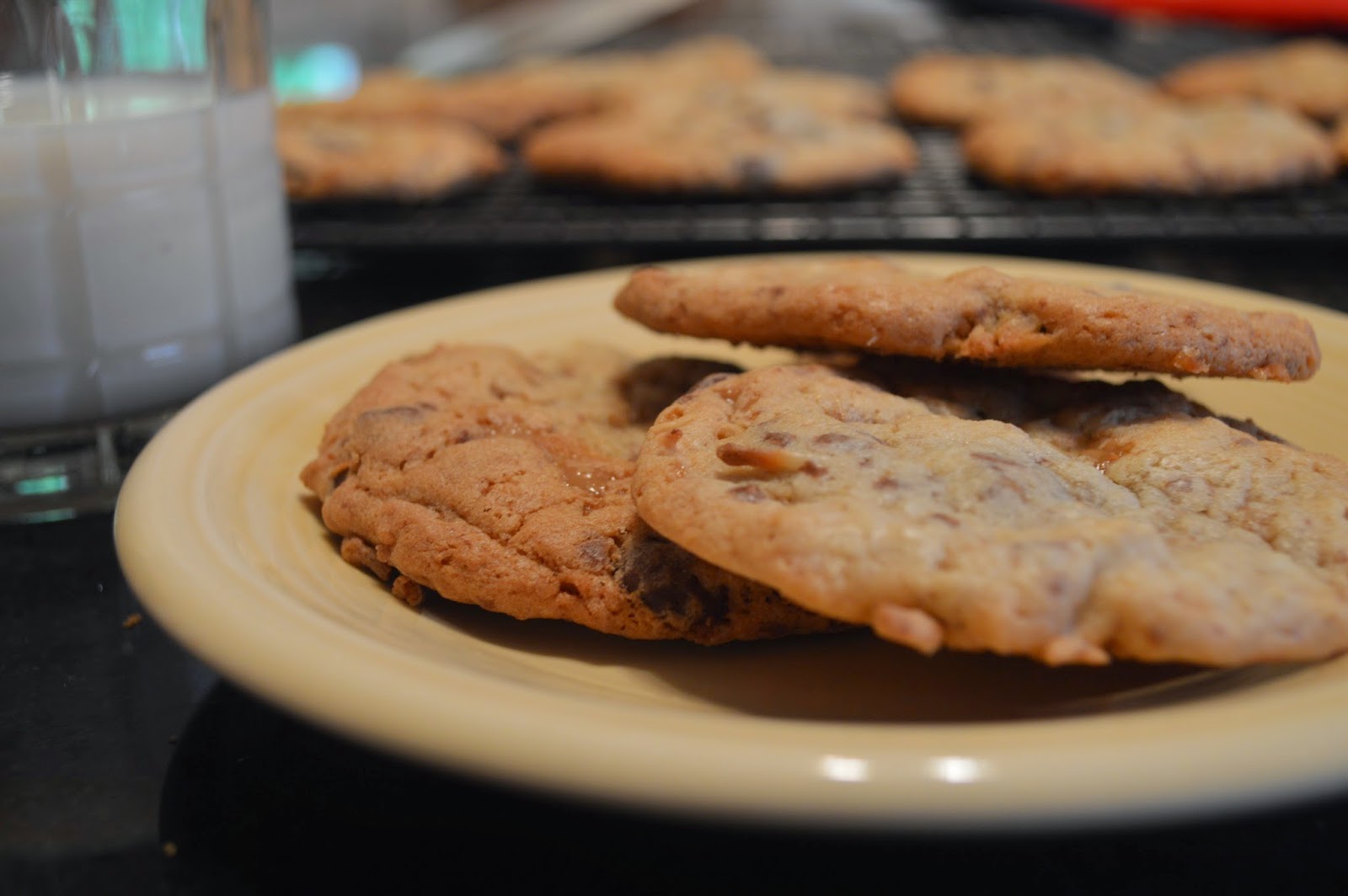 Chit Chat and Chocolate Bars Coconut, Chocolate Chip, Heath Bar Cookie