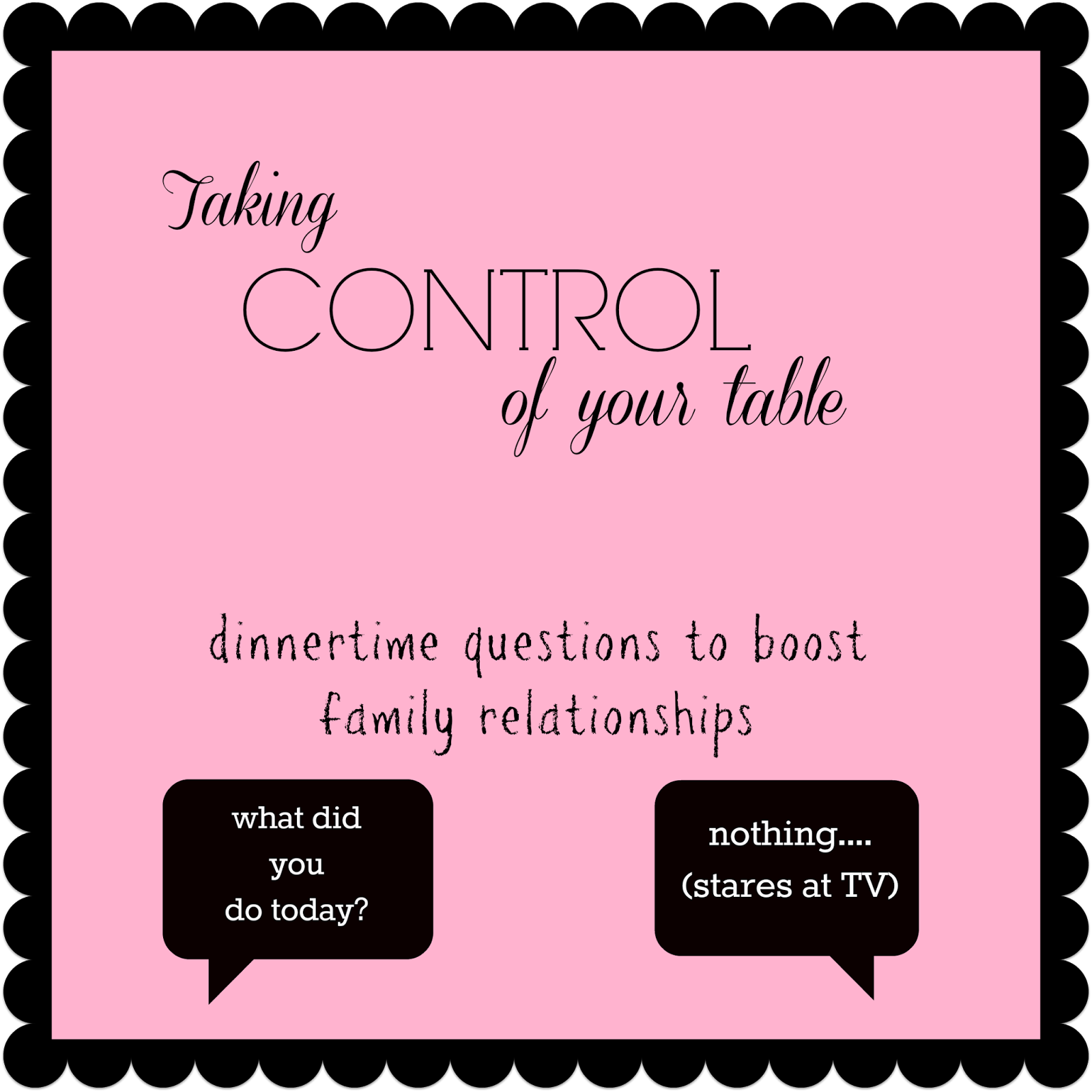 Taking Control of your Table - Dinnertime Questions