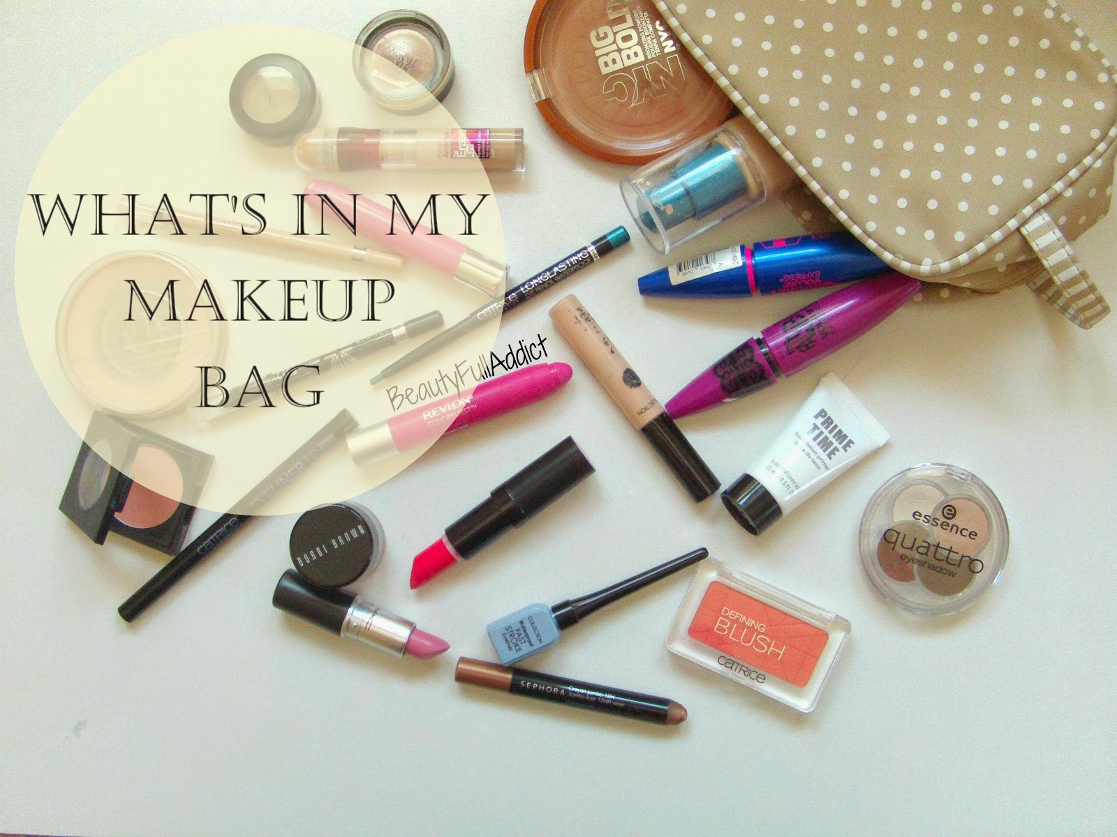 BeautyFull Addict What's in my Travel Makeup Bag