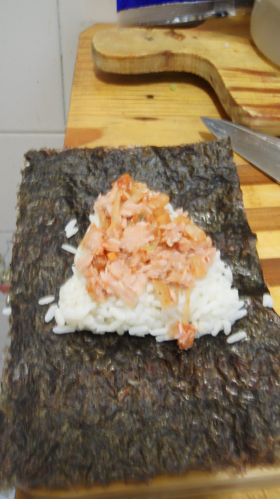 The Julie/Julia/Gisela Project 삼각김밥 (Samgak Kimbap)