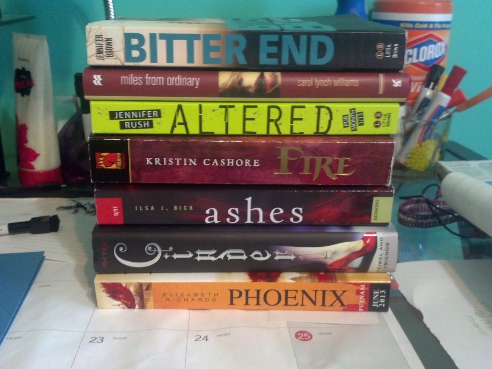 The Hiding Spot: Bout of Books 7.0 Book Spine Poetry Challenge