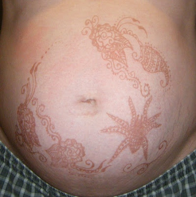 My Henna Belly - 2 Days Later