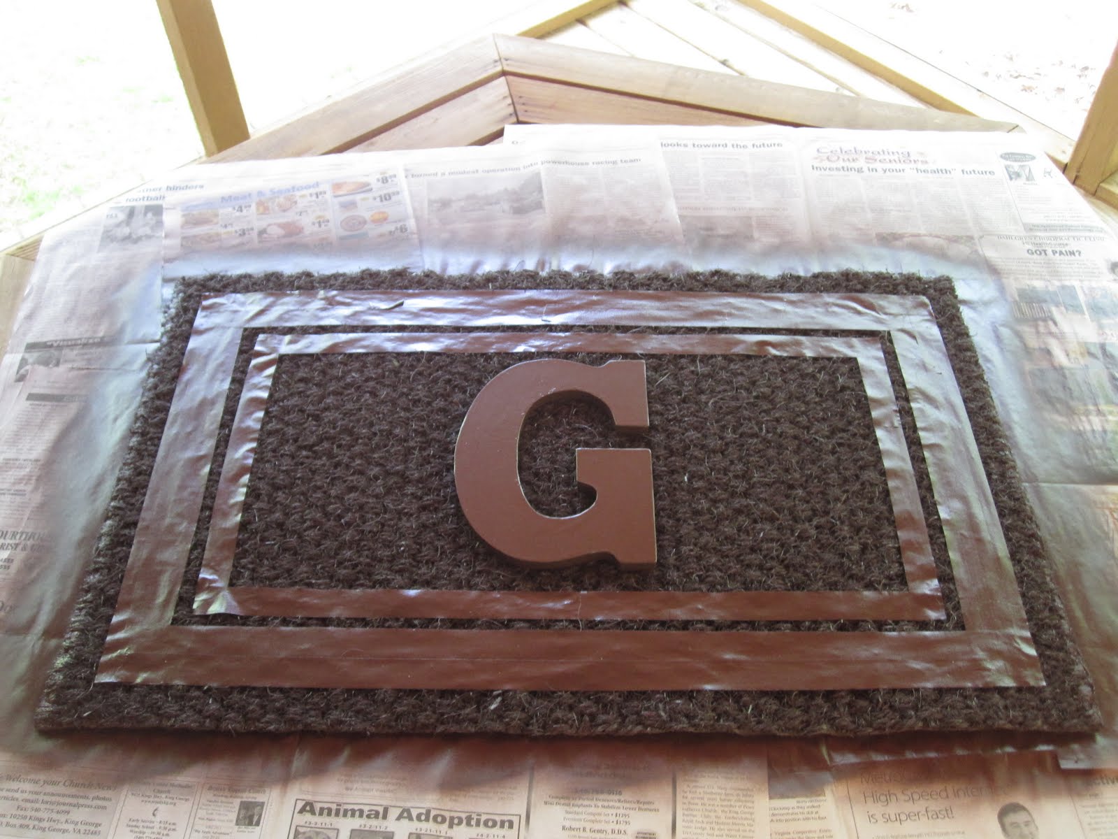 Simply Sara DIY Doormat!!