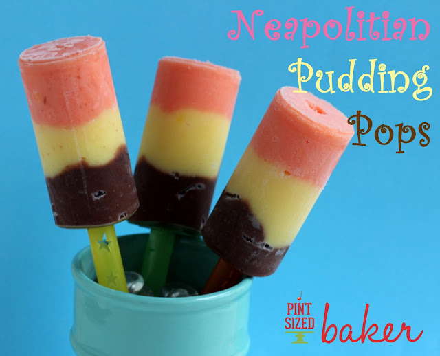 Strawberry, Vanilla, and Chocolate Pudding Popsicles are great for the summer heat! #summer #popsicles from www.pintsizedbaker.com