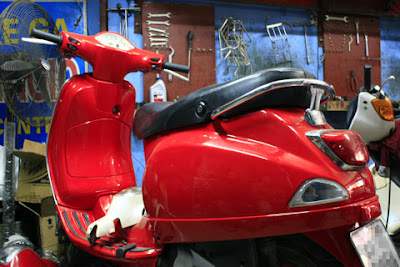 Sơn xe vespa 3