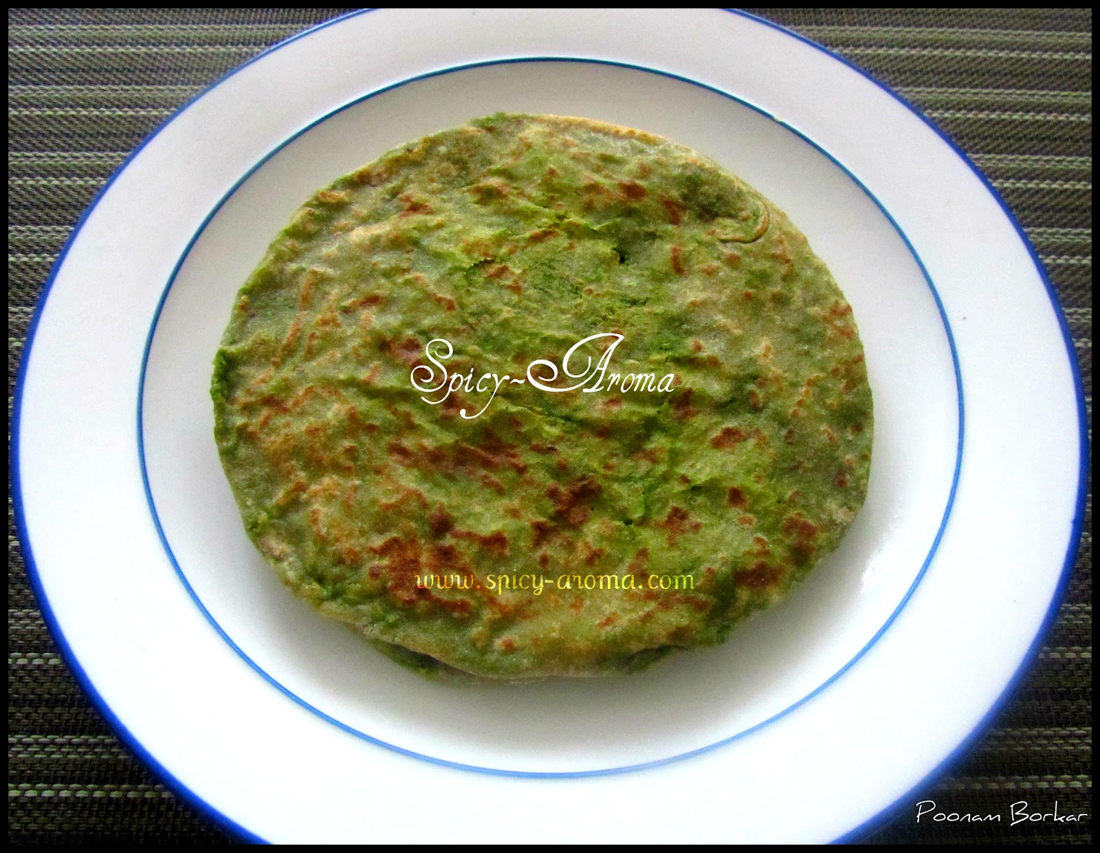 Matar Paratha / Green Peas Paratha SpicyAroma