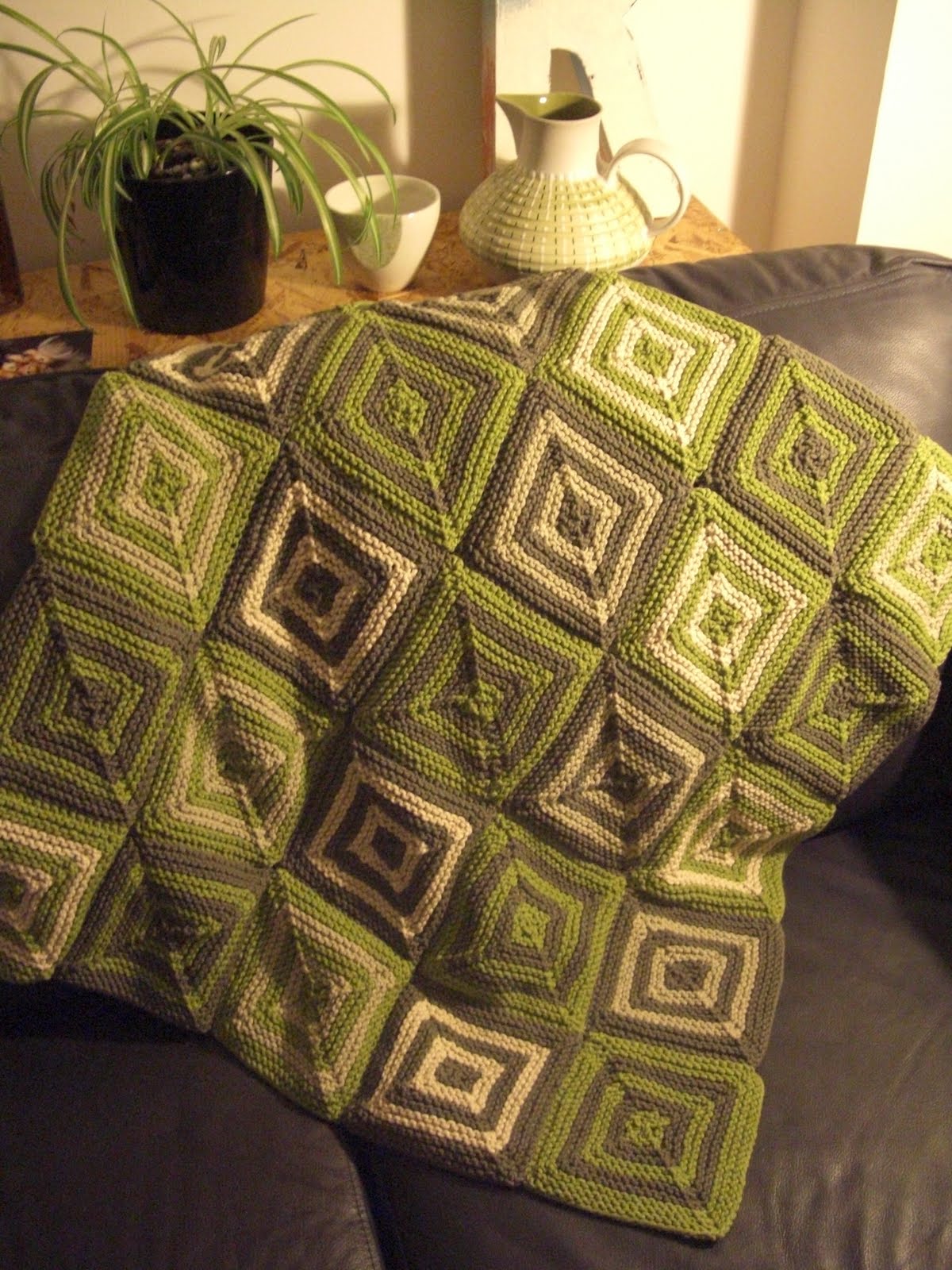 Ripped Up & ReSewn Knitted Patchwork Blanket