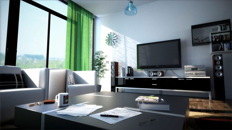 modern private living room arrangements