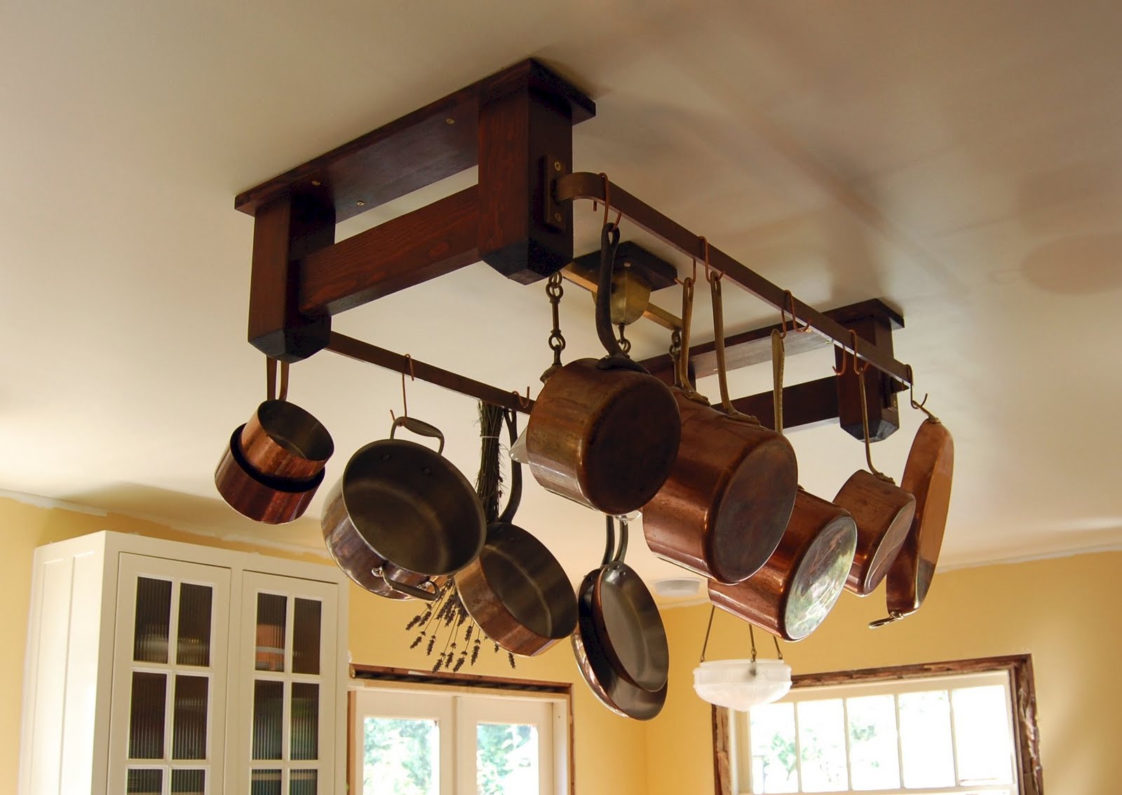 The Making of a Craftsman Home Kitchen Pot Rack
