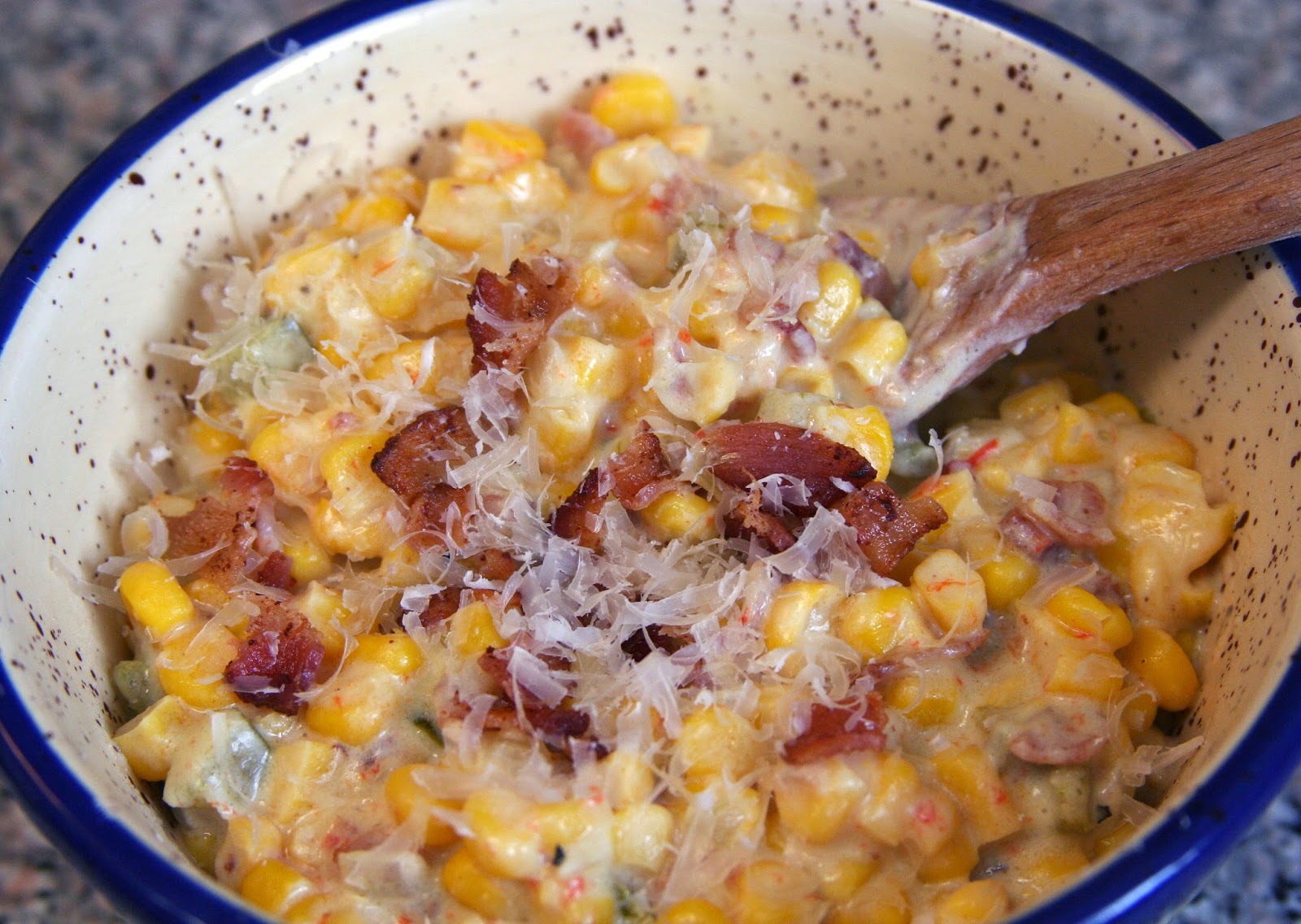 Culturally Confused Sour Cream Corn and Bacon