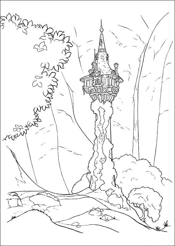 Tangled Coloring Page Tangled Coloring Page