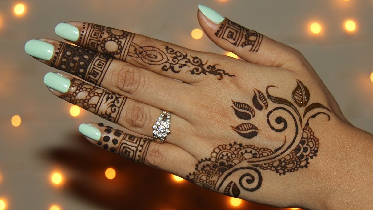 Henna tattoos.