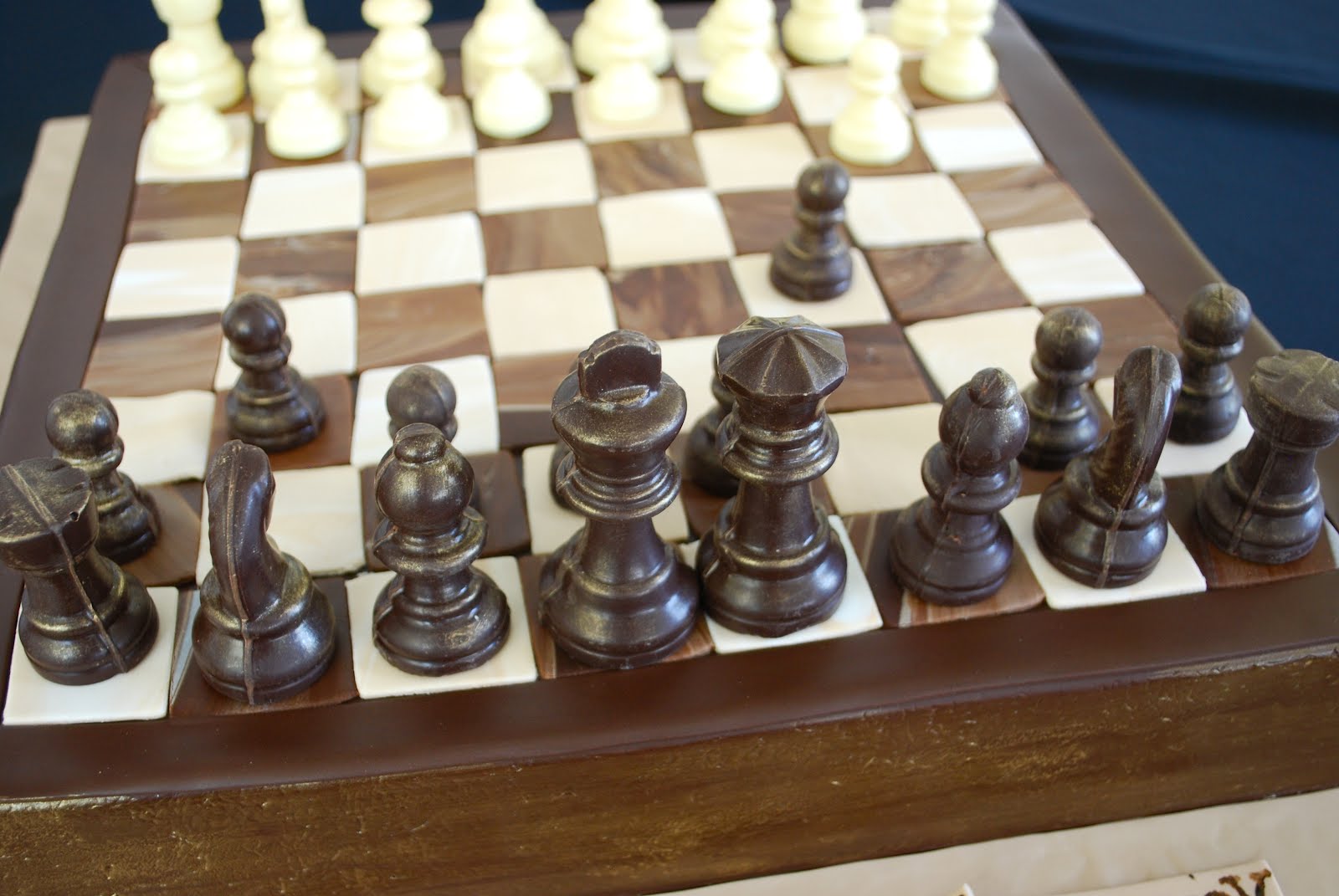 The Beehive Chess Board Cake