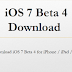 Torrent/Direct Download Links of iOS 7 Beta 4 IPSW Firmware for iPhone, iPad & iPod
