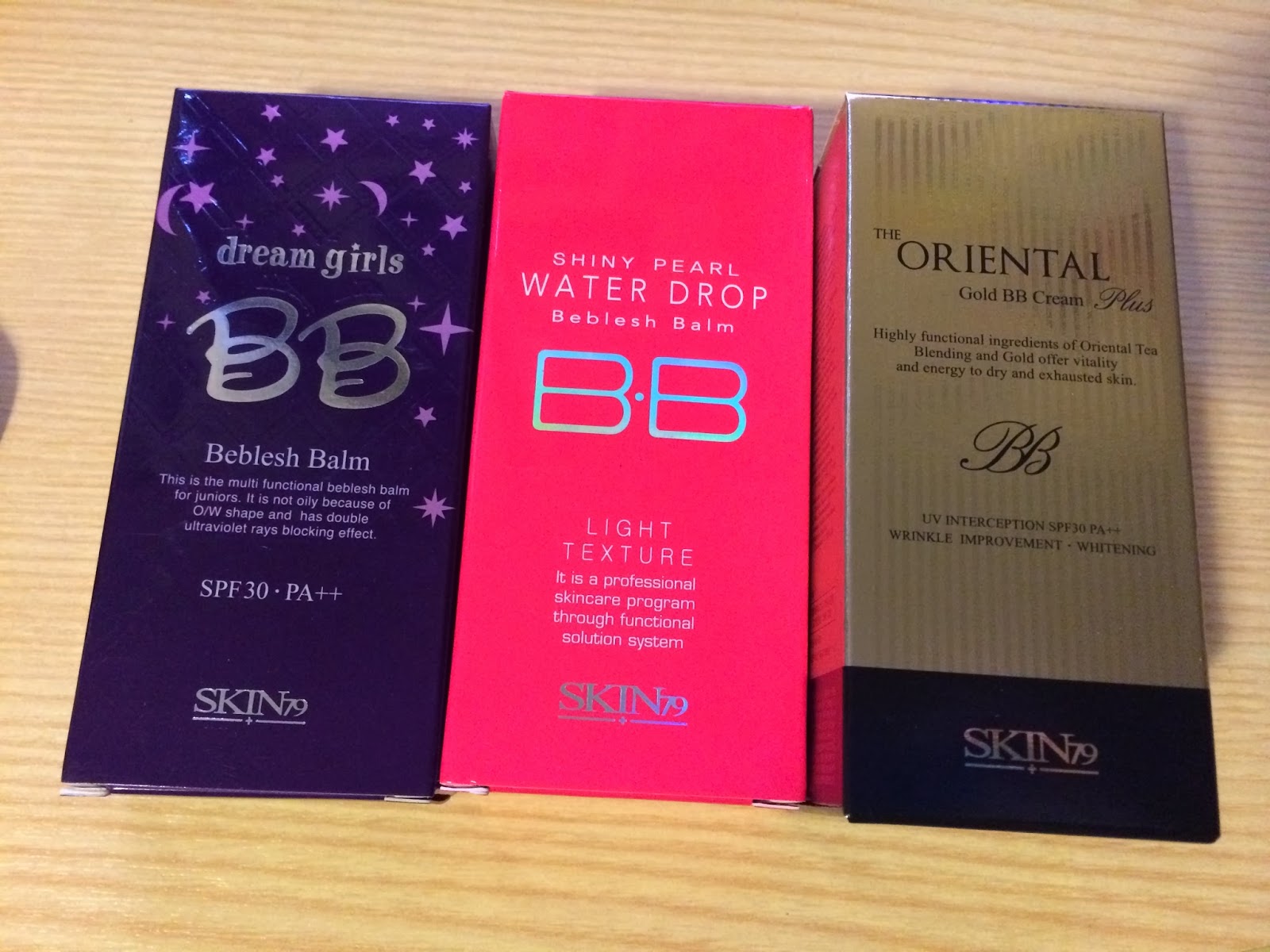 My Sweet Sent BB cream compare (Skin79 Dream Girls bb cream, Shiny
