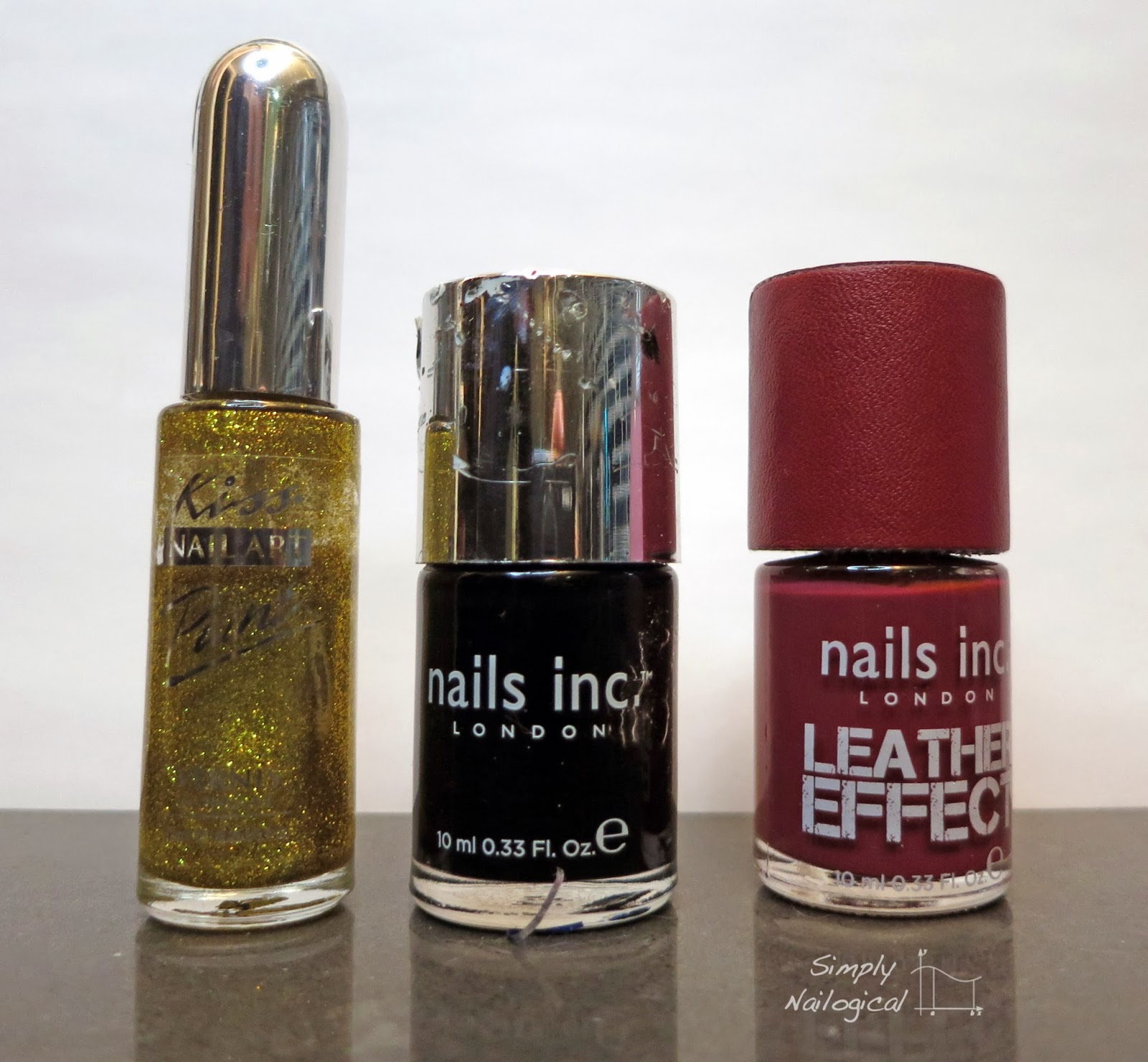 Simply Nailogical Nails inc. leather effect polish