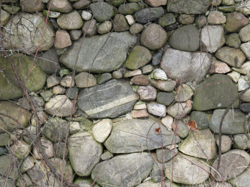 fieldstone wall