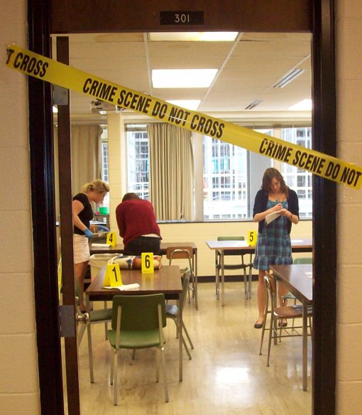 Forensic Science Class Hosts Crime Scene Projects