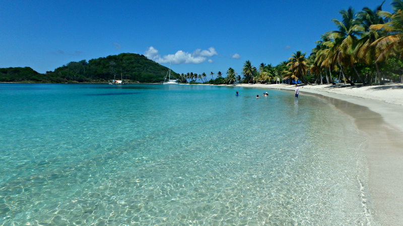 Caribbean Paradise on Mayreau in St Vincent and The Grenadines