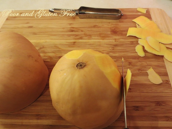 Poor and Gluten Free (with Oral Allergy Syndrome): Steamed Butternut