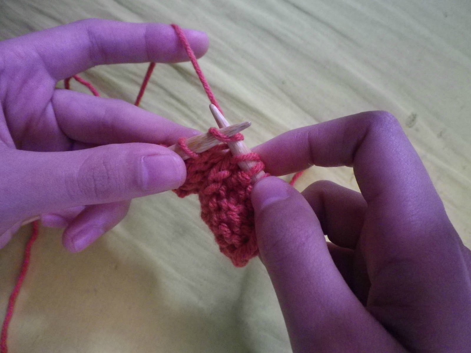 edwina: Modified slip, slip knit for twisted stitches