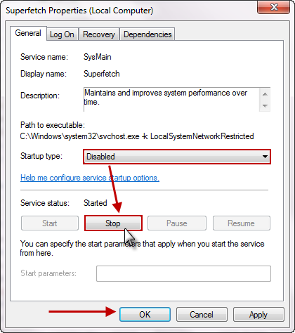 Cara Mencegah Penggunaan Memori Berlebih Pada Windows 7 SuperFetch Disable Stop Cara Mencegah Penggunaan Memori Berlebih Pada Windows 7