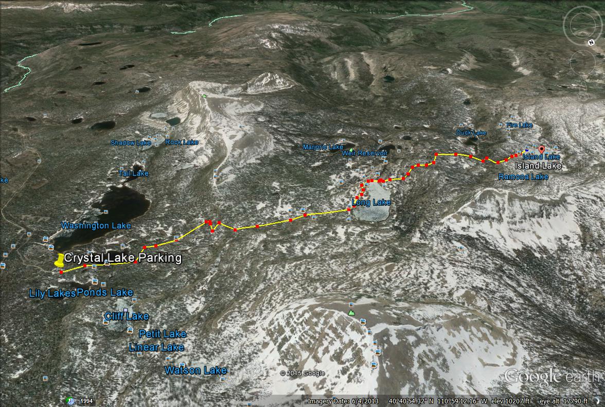 Island Lake, Uintas Girl on a Hike