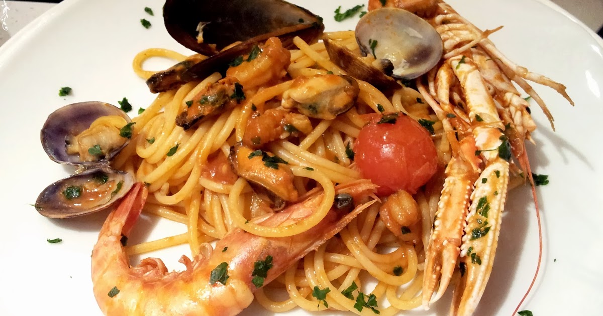 Shellfish Pasta Recipe Seafood Spaghetti recipe Spaghetti allo