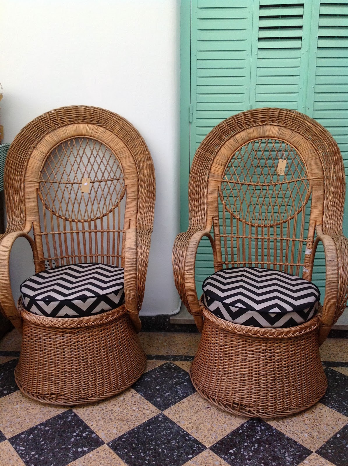 Sillones de mimbre Peacock Deco Marce Tienda