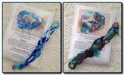 Two of my kits with their respective inspiration bracelets