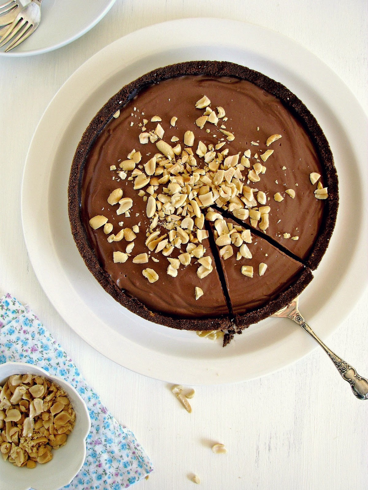 glutenfree chocolate tofu peanut butter pie recipe My Darling Lemon