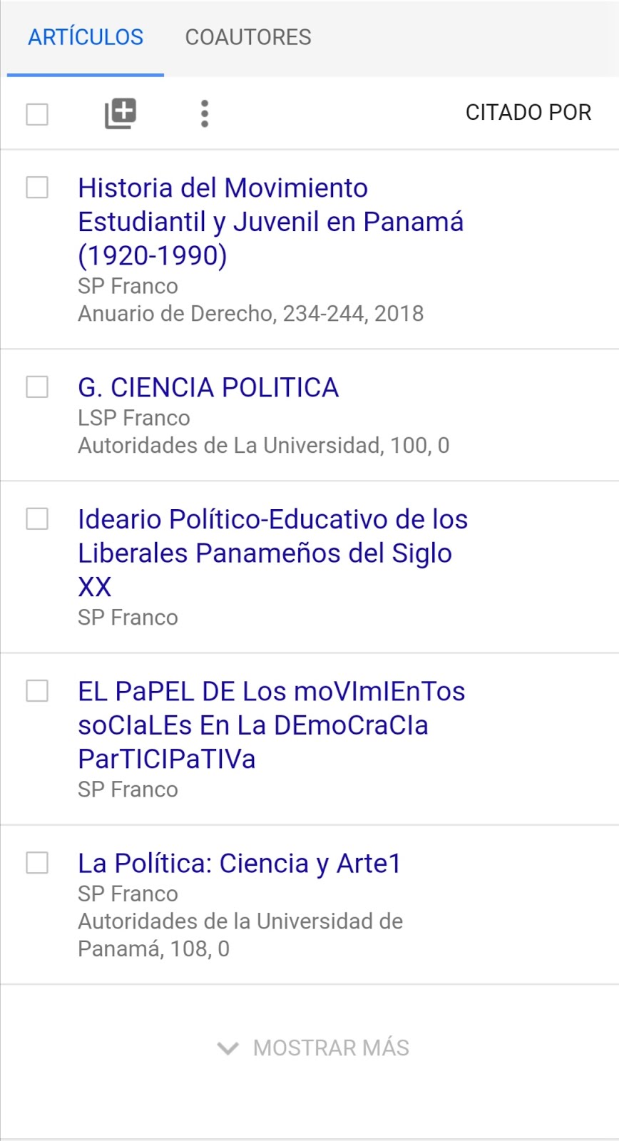 Mi Perfil de Google Académico.