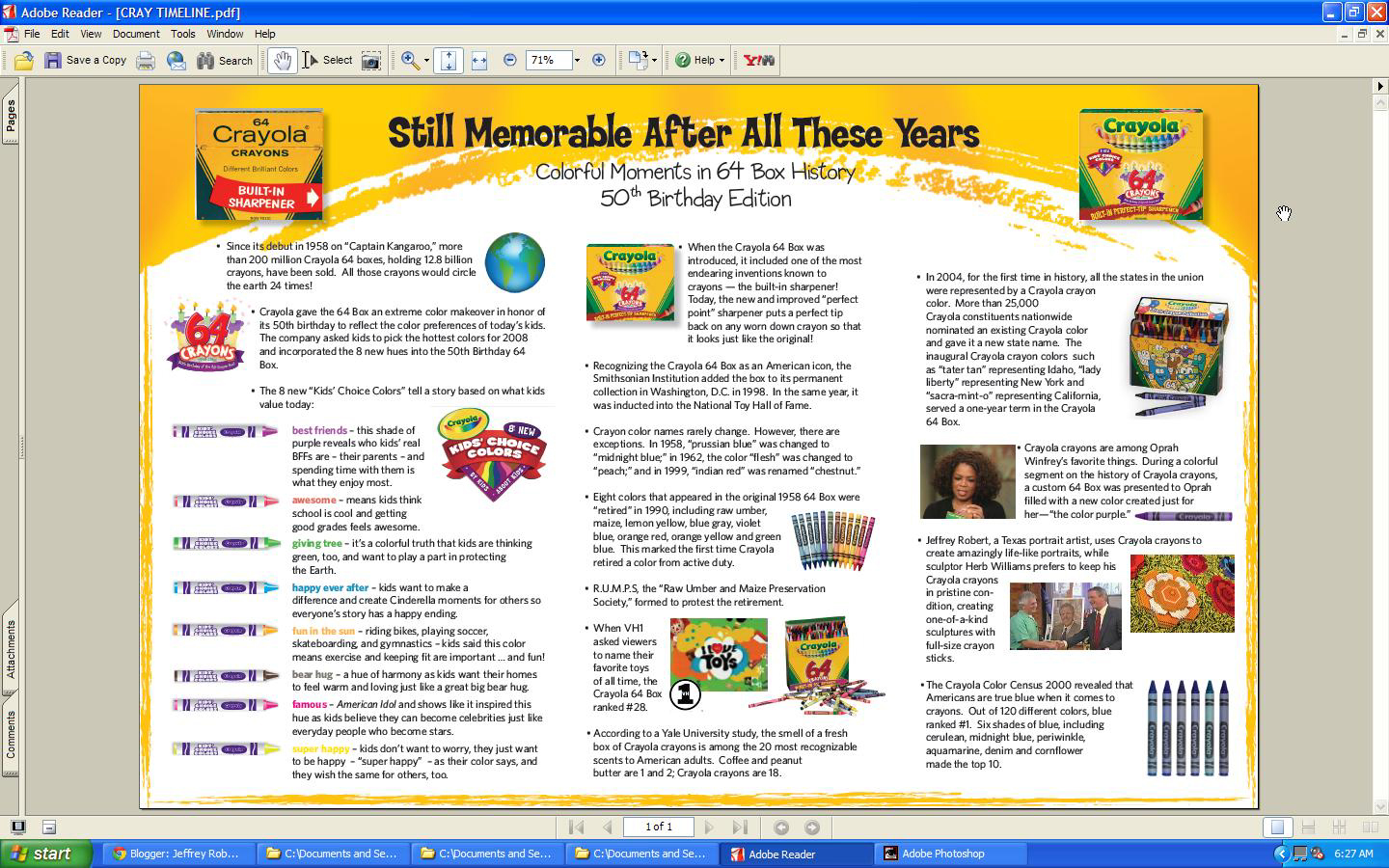 Jeffrey Robert The Crayon Artist® NEWS