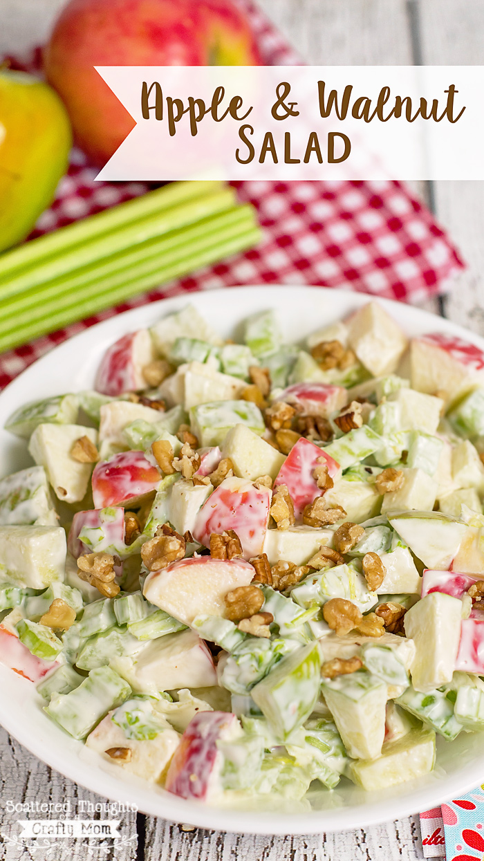 This crunchy Apple and Walnut Salad is the perfect combination of sweet