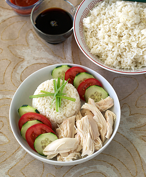 Hainanese Chicken with Rice Heat Oven to 350