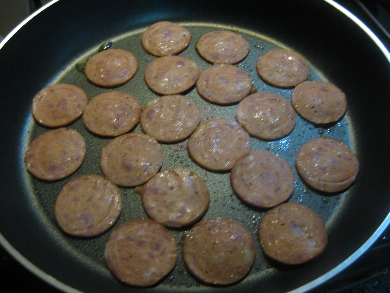 Food Lust People Love Pepperoni, Mozzarella and Tomato Appetizer