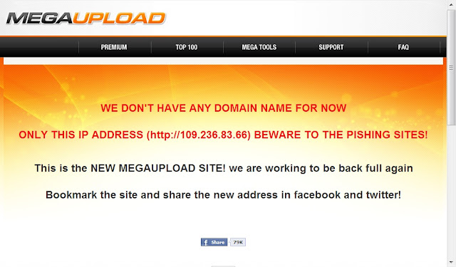 URGENTE: Megaupload sai do ar, e seu fundador é preso! Megaupload+novo+site