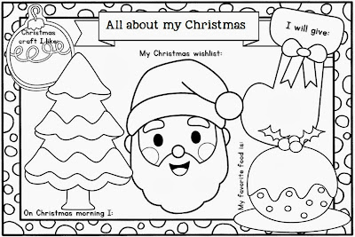 All About My Christmas Craftivity and Printables Clever Classroom