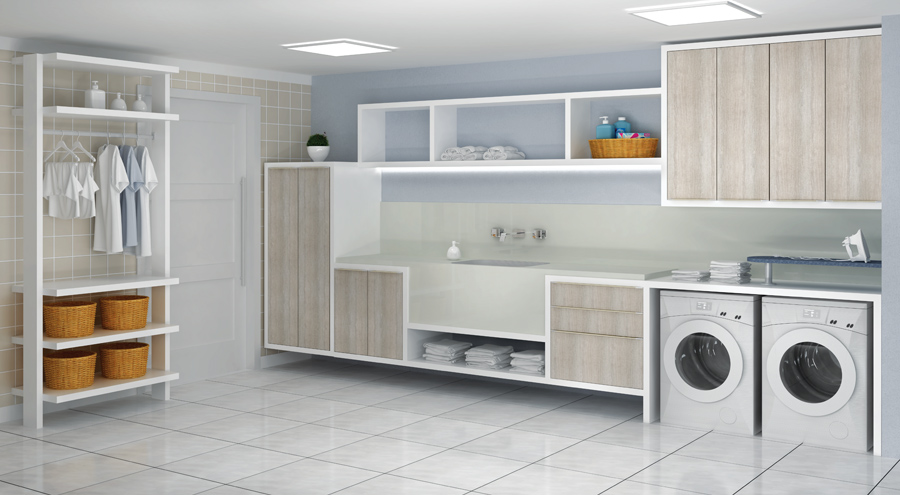 Construindo Minha Casa Clean Lavanderias Lindas! Modernas Aparador Branco Lacado ~ Construindo Minha Casa Clean Lavanderias Lindas! Modernas