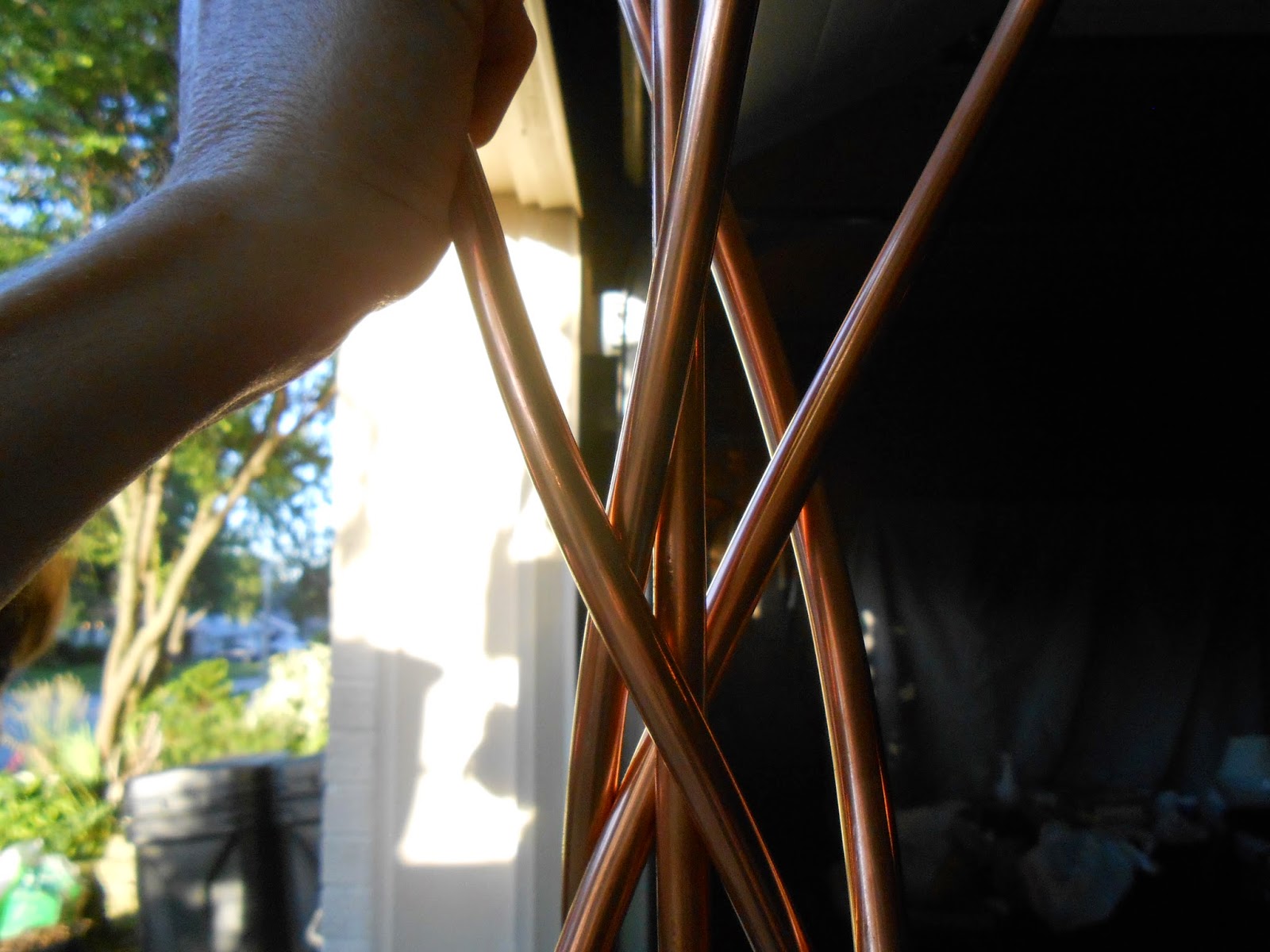 Sproutsandstuff DIY Copper Garden Art from Copper Tubing