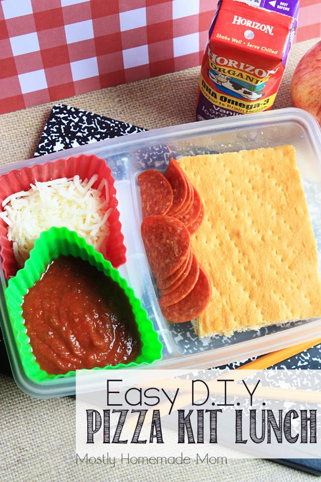 Easy DIY Pizza Kit Lunch Mostly Homemade Mom